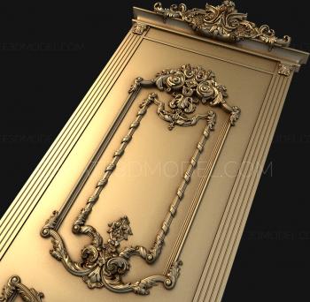 نموذج ثلاثي الأبعاد لآلة CNC أبواب منحوتة 